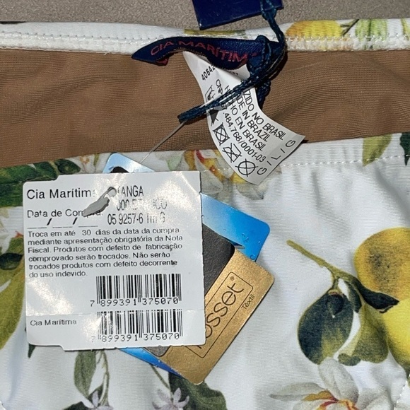 NEW Cìa Maritima Pilyq Lemons Limonata String Bikini Set Top (S) Bottoms (L) D&G - Picture 6 of 8